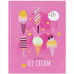 Дневник 1-11 класс 48 л. твердый BRAUBERG глянцевая ламинация с подсказом "Ice cream party" (8 штук в упаковке)