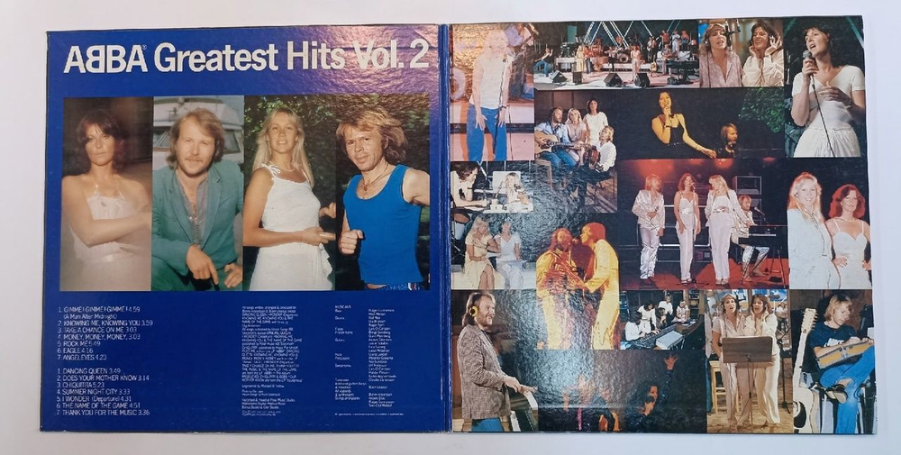 Винтажная виниловая пластинка ABBA Greatest Hits Vol. 2 (Japan 1979)