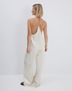 Топ из вискозы Берберри молочный