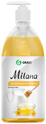 КРЕМ-МЫЛО GRASS MILANA ЖИДК МОЛ/МЕД ЖИДК 1Л