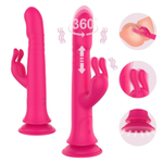 Вибратор-кролик I-MOON MY-211 с ротацией и толчками, 24,2 см