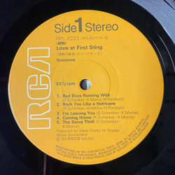 Винтажная виниловая пластинка LP Scorpions Love At First Sting (Japan 1984) (No Obi) Coming Home