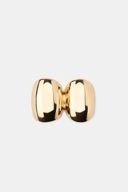 ZARA ДВОЙНОЕ МЕТАЛЛИЧЕСКОЕ КОЛЬЦОИ, ЗОЛОТИСТЫЙ