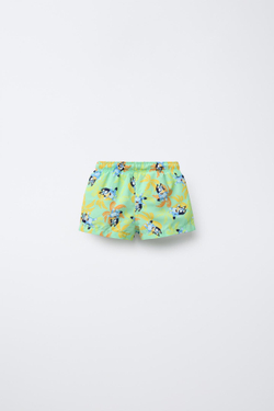 ZARA ПЛАВКИ С ПРИНТОМ BLUEY © LUDO STUDIO, ЗЕЛЕНЫЙ