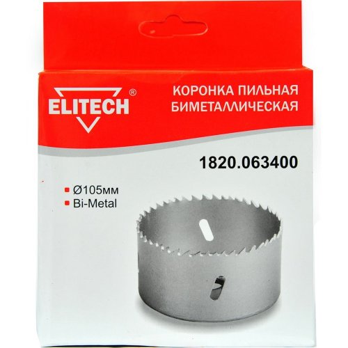Цифенбор биметаллический ELITECH 105 мм   1820.063400