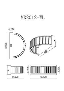 Настенный светильник MyFar Irina MR2012-WL