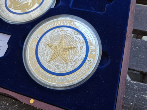 Europe. Exclusive 2 Euro Commemorative Medals Set — Celebrating 15 Years of Euro Currency