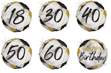 Круг с цифрой "Черный мрамор"