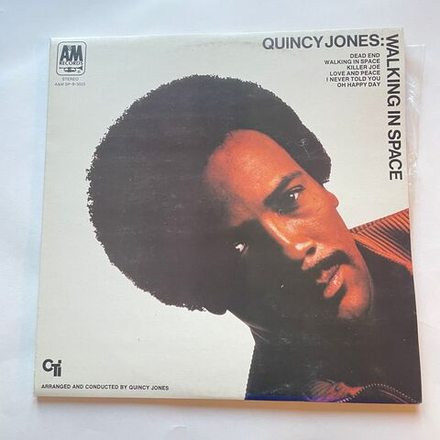Винтажная виниловая пластинка LP Quincy Jones Walking In Space (Югославия 1984)