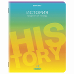 Тетради предметные, КОМПЛЕКТ 10 ПРЕДМЕТОВ, GRADIENT, 48л, матовая ламинация, лак, BRAUBERG, 404327