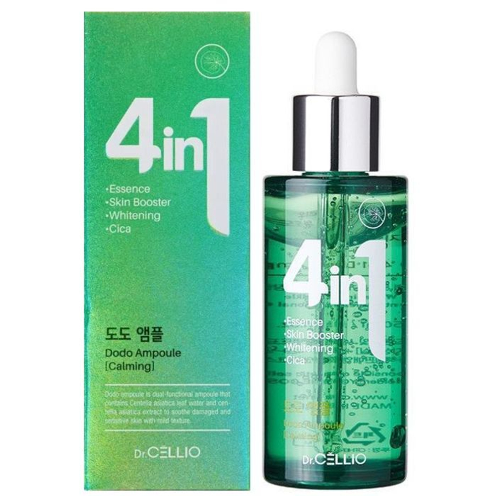 Сыворотка для лица с экстрактом центеллы азиатской Dr.CELLIO Dr.G50 4 IN 1 DODO AMPOULE 50 мл
