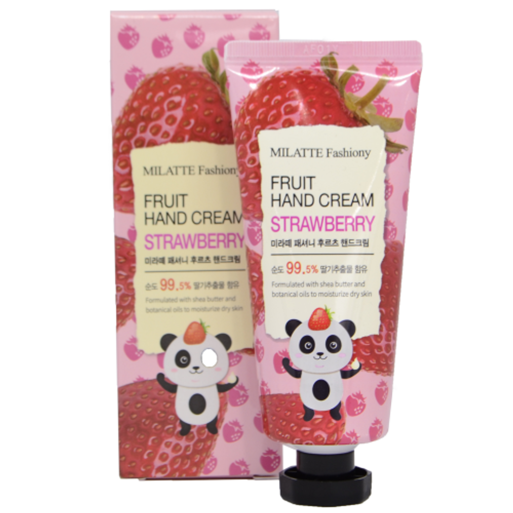 Milatte Fashiony Fruit Hand Cream Strawberry крем для рук с экстрактом клубники