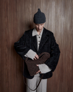 Шапка из смесового кашемира темно-серый