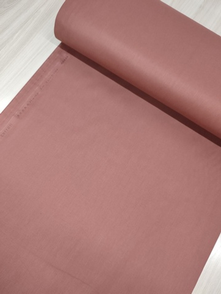 Ткань ранфорс (поплин люкс) однотонный "Махагон"
