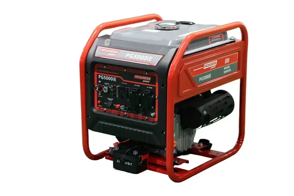 Генератор инверторный, бензиновый PROKRESS POWER PG5000iE, медь (4,1кВт, 15л, 27кг, электростартер) открытый
