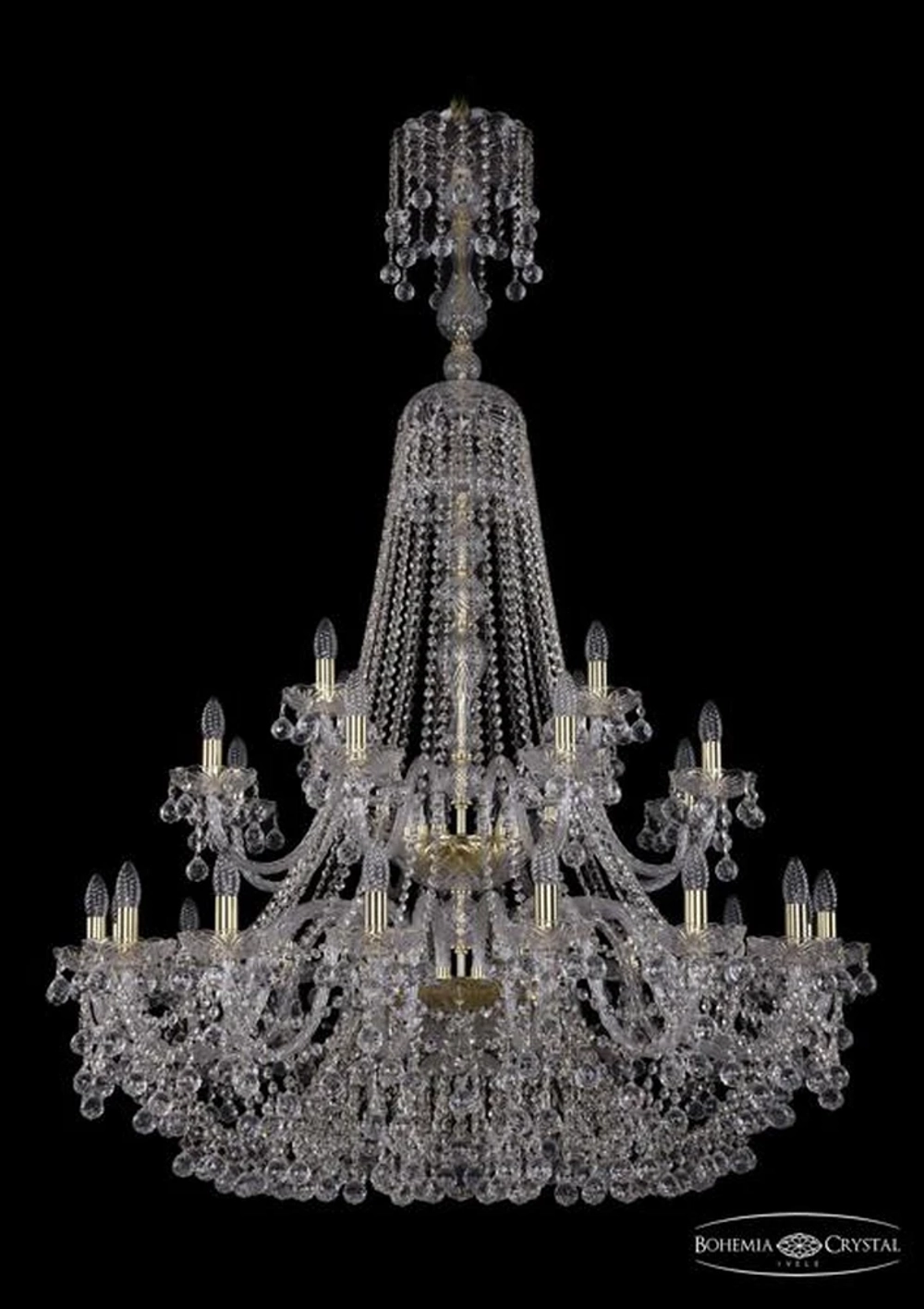 Подвесная люстра Bohemia Ivele 1409/16+8+4/400/XL-164/2d/G