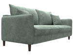 Диван прямой Лига-064 НПБ ВЕЛЮР BRUT 08 зеленый