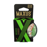 Презервативы MAXUS Mixed №3 в пластиковом кейсе, набор X-Edition, 3 шт