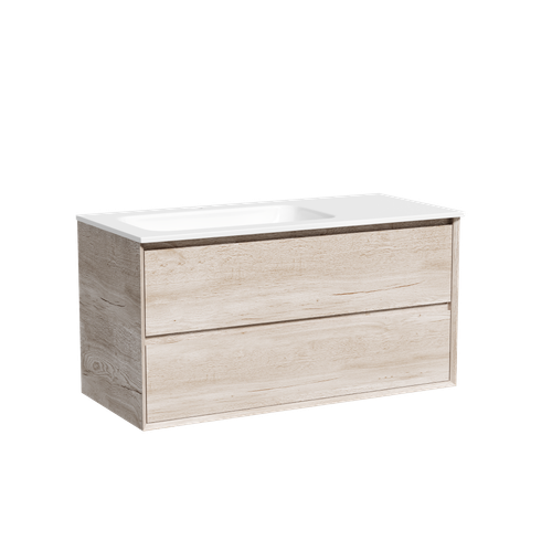 Тумба с раковиной Sancos Marmi 2.0 100 см MR2.0100LEG дуб галифакс натуральный