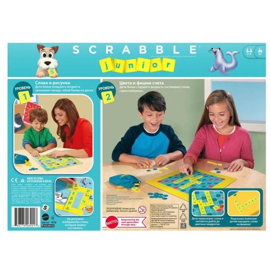 Настольная игра Mattel Scrabble Джуниор (скраббл)