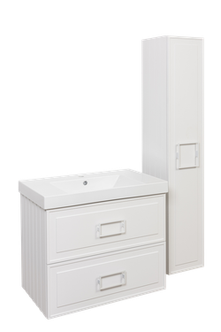Тумба под раковину La Fenice Cubo Bianco TWIN белый 80 FNC-01-CUB-B-80-2