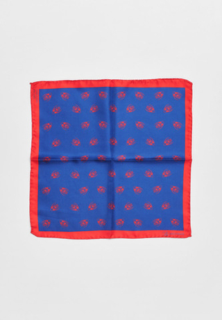 Шелковый платок Qarlygash & Qyzgaldaq BLUE 36х36