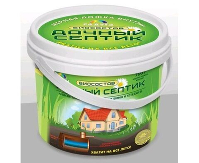 Биосостав Дачный Септик (700г) для очистки канализационных стоков