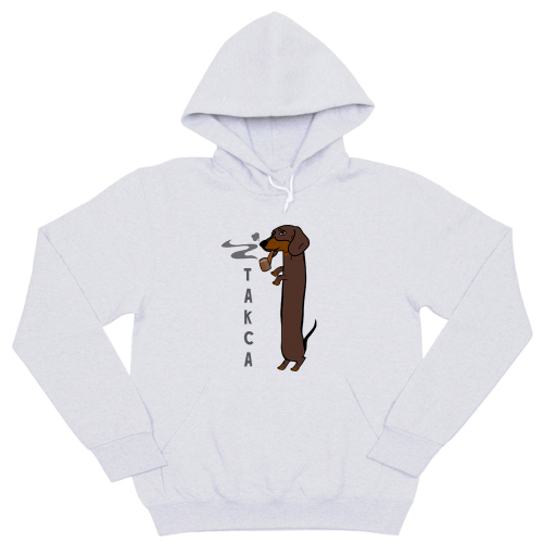 Толстовка "Такса курит"