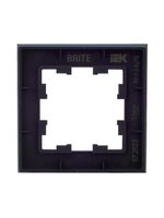 BRITE Рамка 1 -местная РУ-1-2-БрТБ стекло темная бронза IEK
