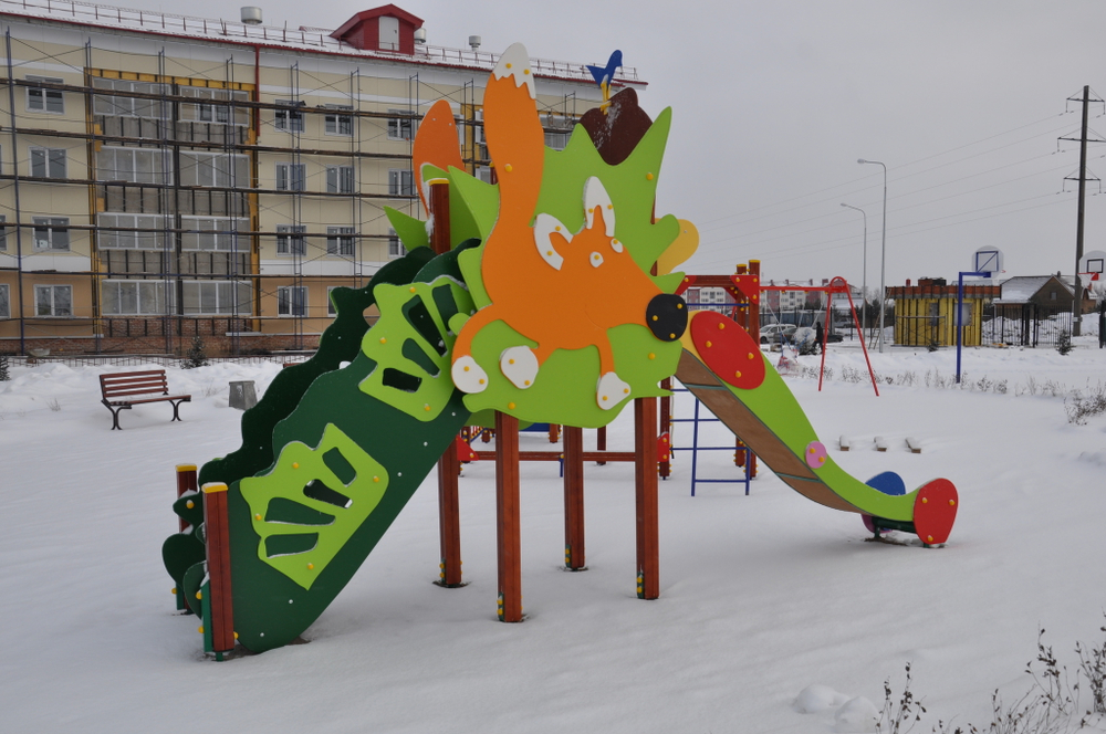 Горка Лисичка 08016 для детской площадки