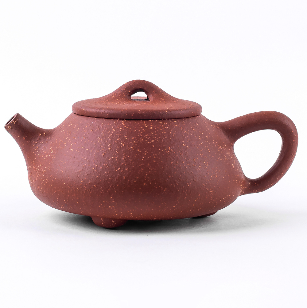 316030 Чайник ИСИН "ШИПЯО" (Каменный Черпак) 200мл, глина красный с песком