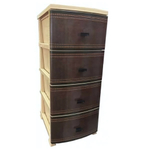 Комод ДЕКОР(моно рис) 4-х КОЖА беж. РП-451