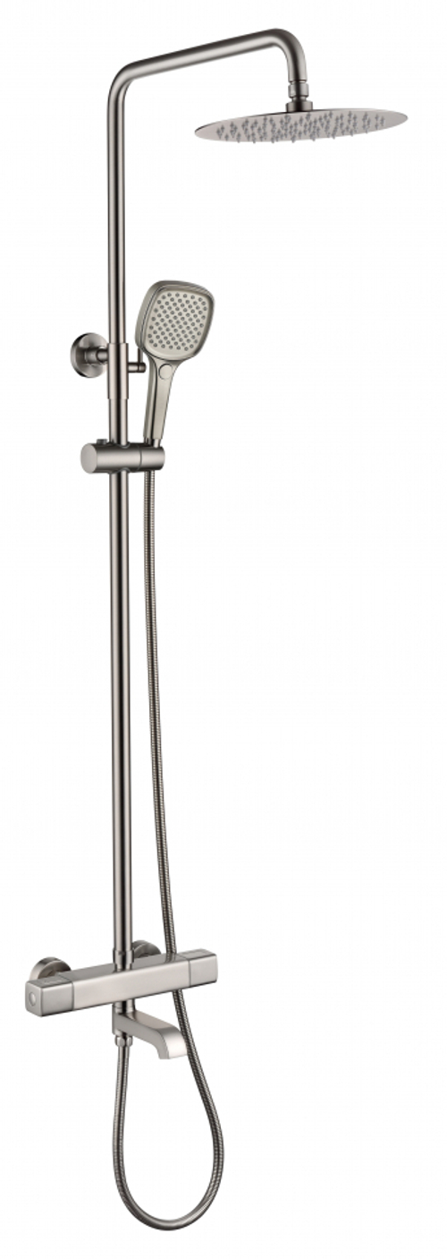 Душевая система с термостатом Grocenberg GB7005 Никель
