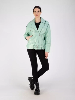 Косуха кожаная куртка оверсайз