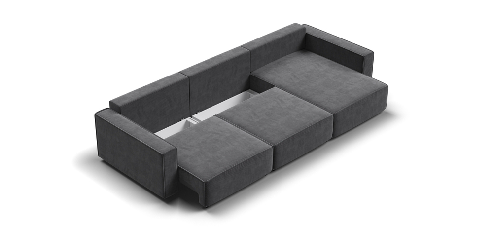 Угловой диван BOSS SOFT MODOOL MAX Вельвет CORD графит