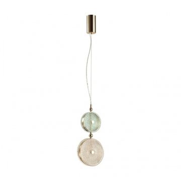 Подвесной светодиодный светильник 5412/13LC золото/зеленый/желтый Caramella Odeon Light Exclusive