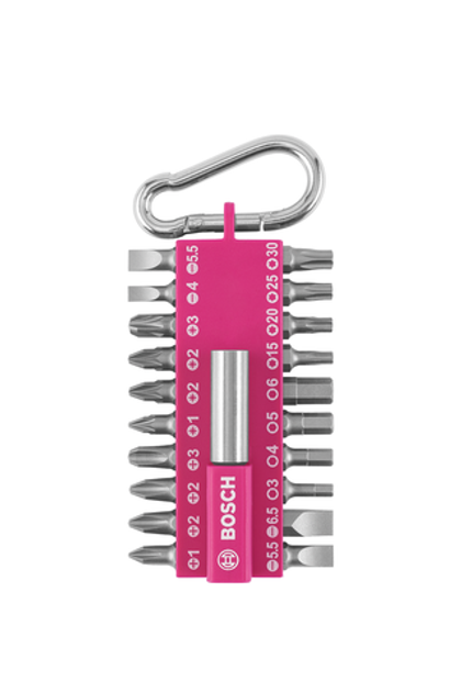 Набор бит с держателем и карабином BOSCH 2607002821