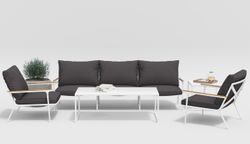 Calma Long, набор белый/антрацит, алюминий