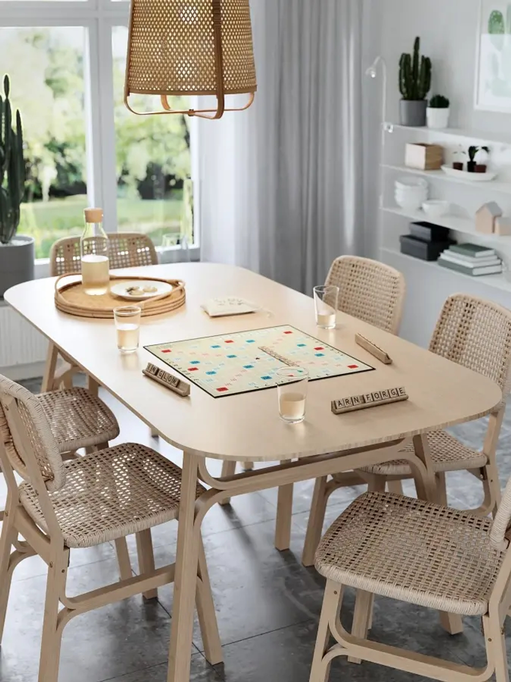 Обеденный набор - VOXLÖV IKEA/ ВОХЛОВО ИКЕА,180х90 см, дерево
