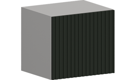 Кухня Модуль ШВГ 400 Белый / Насыщенно-зеленый