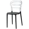 Стул Miss Bibi черный/прозрачный
