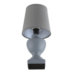 8164/1T CLASSI LN25 000 серый, керамика/текстиль Настольная лампа E14 1*40W 220V BIANKA