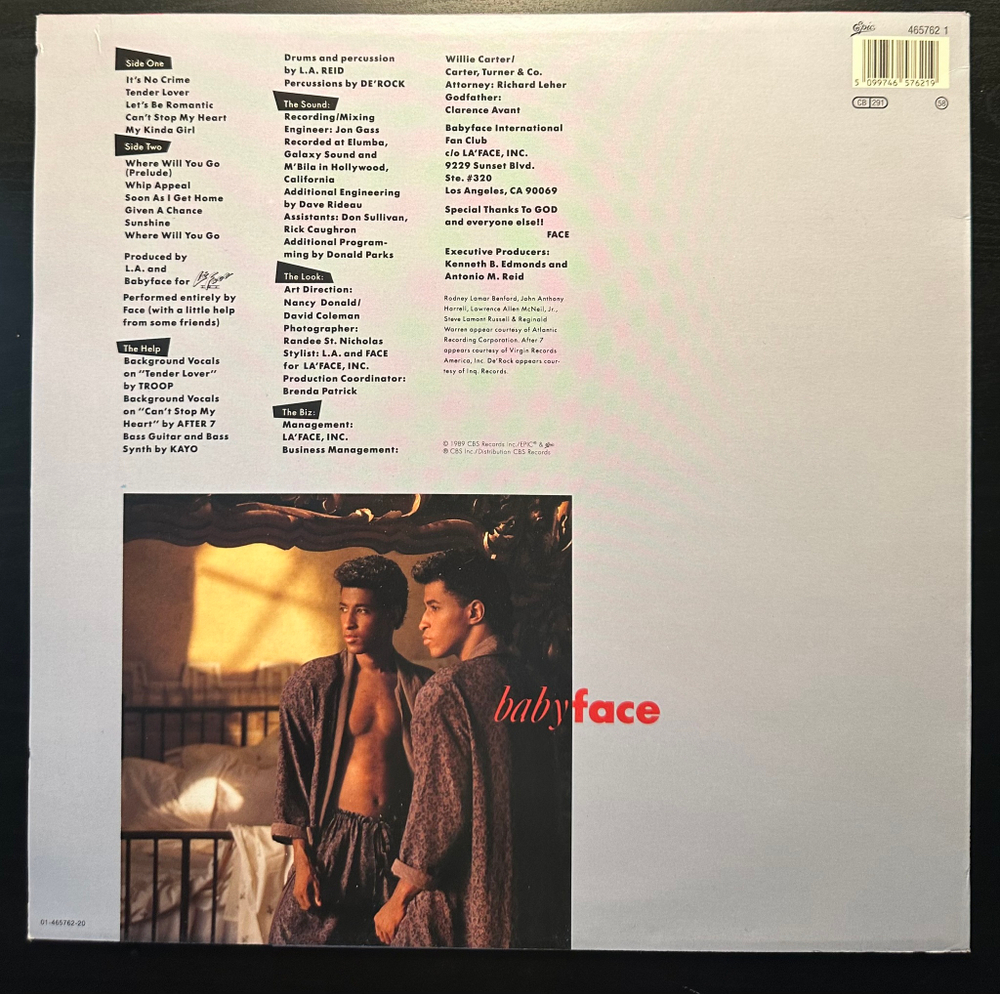 Babyface Tender Lover (Голландия 1989г.)