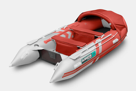 Надувная лодка GLADIATOR C370AL красно-белый