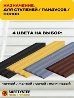 Накладка противоскользящая резиновая на ступени, 6 метров