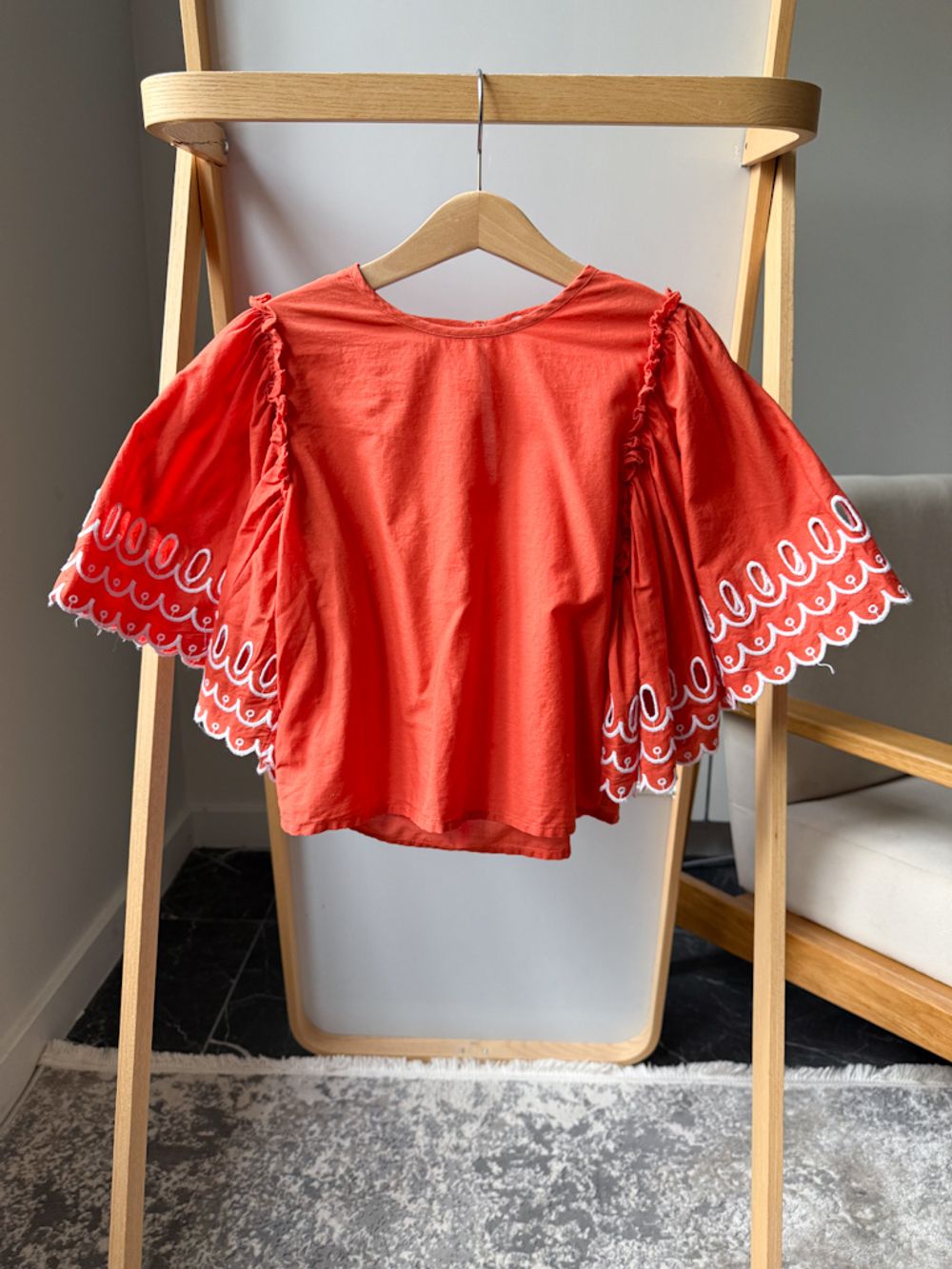 Хлопковая блузка Stella McCartney, 128