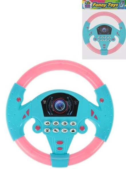 Игрушка музыкальная "Руль. Гонка" 18см звук,бат.2шт.АА не в компл.