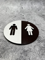 Табличка на дверь туалета