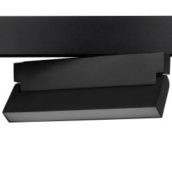 Магнитный трековый светильник ЭРА TRM20-2-22-12W3K-B для системы NOVA 48V 12Вт 3000К заливающий свет черный