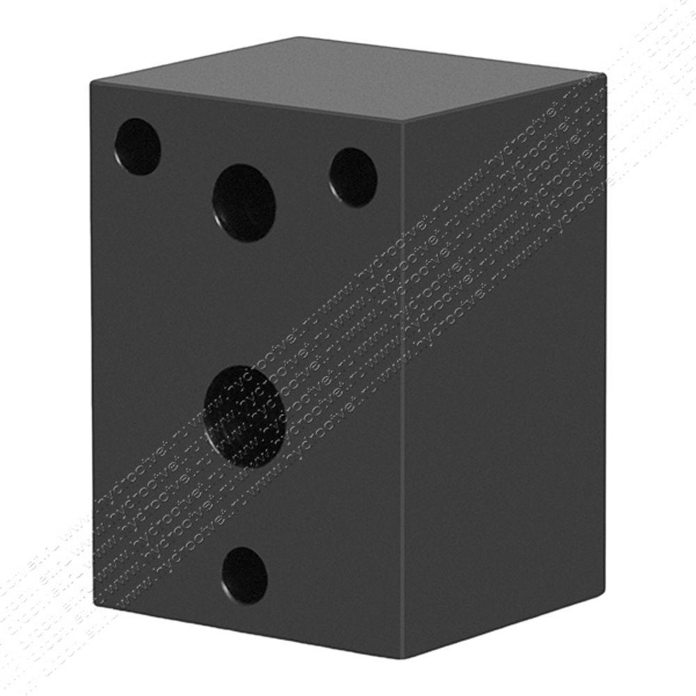 ML31-ST - Одноместная стальная плита для батарейного монтажа клапанов Ду6 (DN6 - CETOP03)